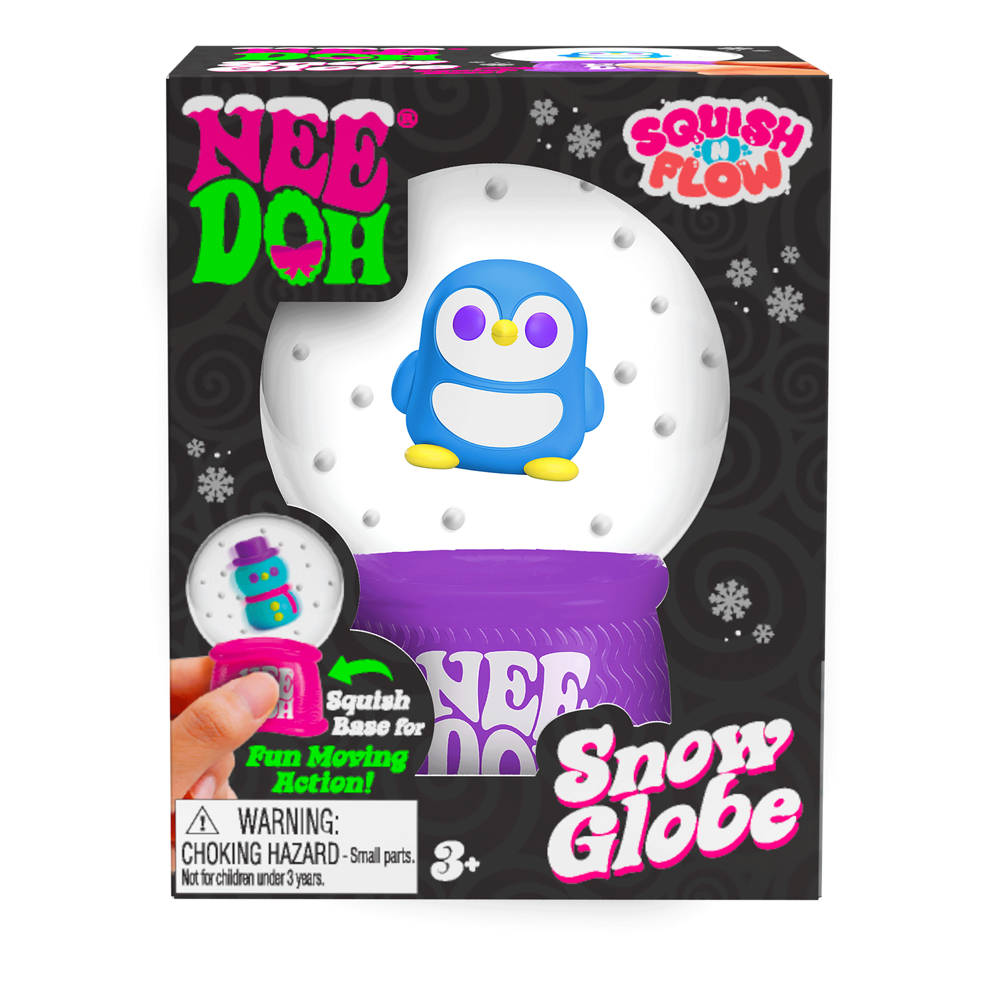 NeeDoh Squish N Flow Snow Globe AJ