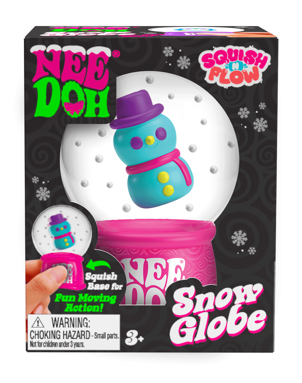 NeeDoh Squish N Flow Snow Globe AJ