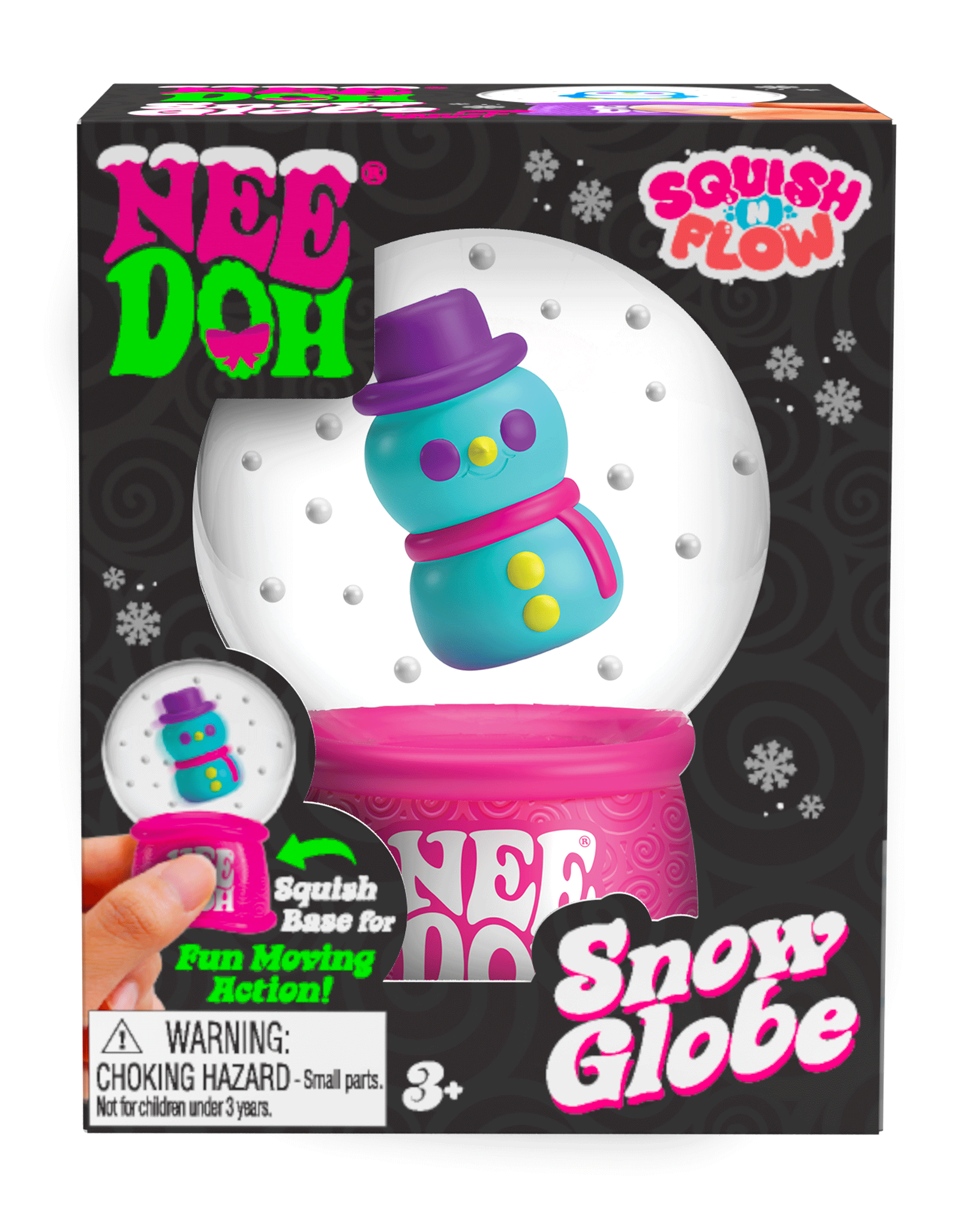 NeeDoh Squish N Flow Snow Globe AJ